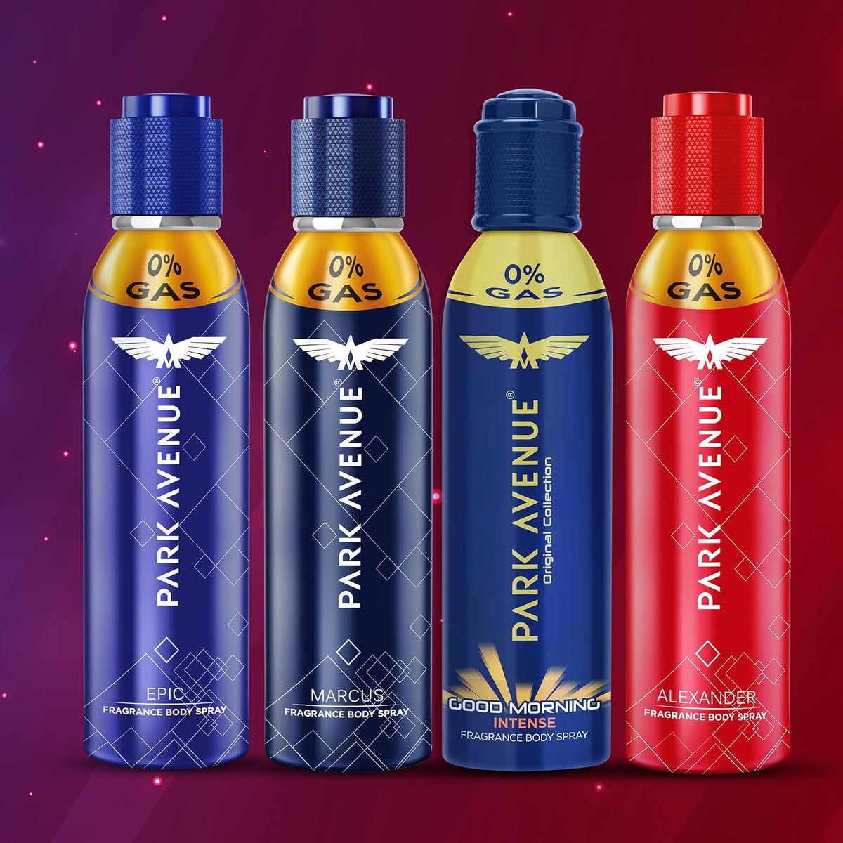 Park Avenue Liquid for Good Morning Intense NO GAS Perfume For Men Fresh Long Lasting Fragrance 130ml, Blue Spray