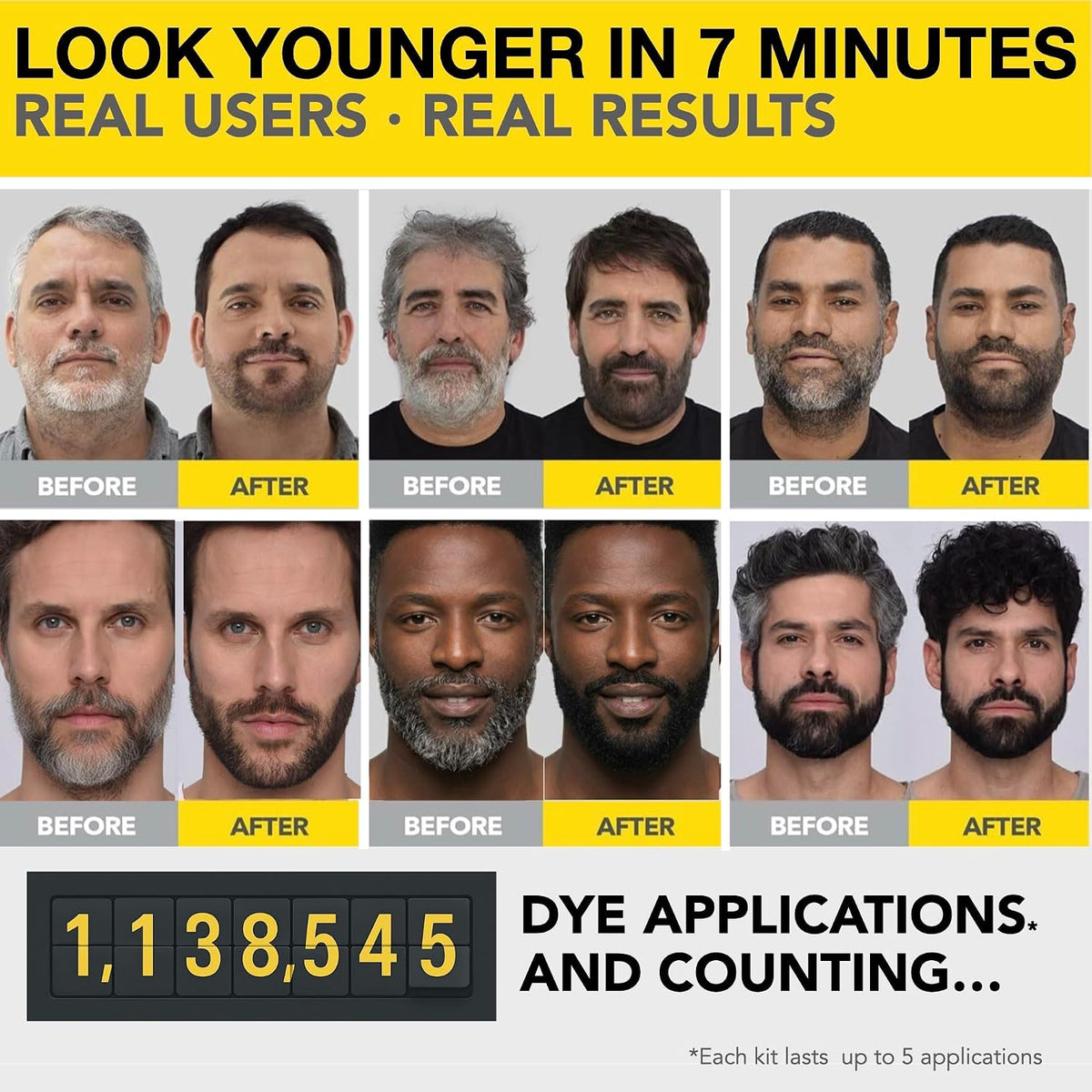 Reusable Hair & Beard Dye for Men – Lightest Blond | Up to 5 Uses, 7 Minutes | Natural Gray Coverage, No-Drip Cream with SkinArmour® – Cleverman Lightest Blond