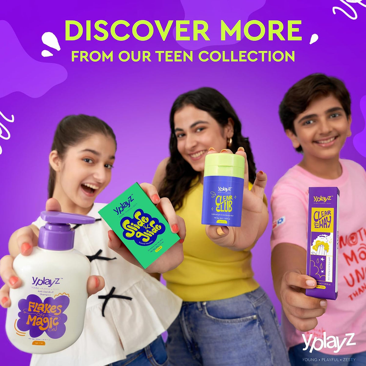 YPlayZ Pimple Face Wash for Teens 11+ with Salicylic Acid for Oily Skin