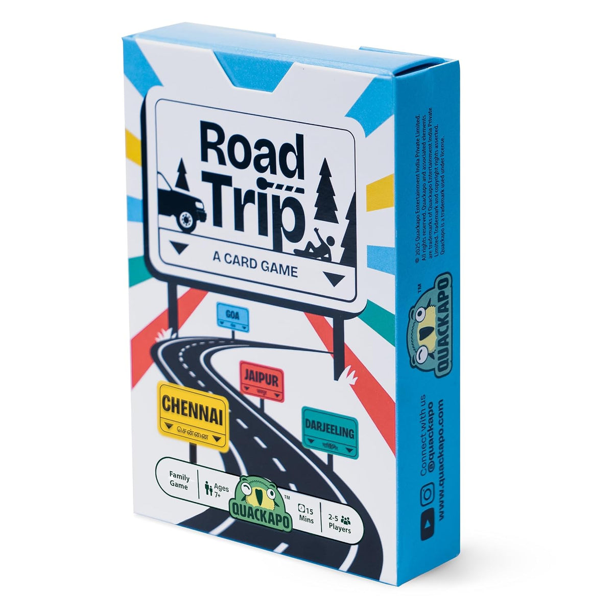 Road Trip Card Game for Kids, Adults & Families, Play at Parties, Picnics and Vacation Travel, Ages 7+, 2 to 5 Players, Perfect for Birthday, Return Gifts