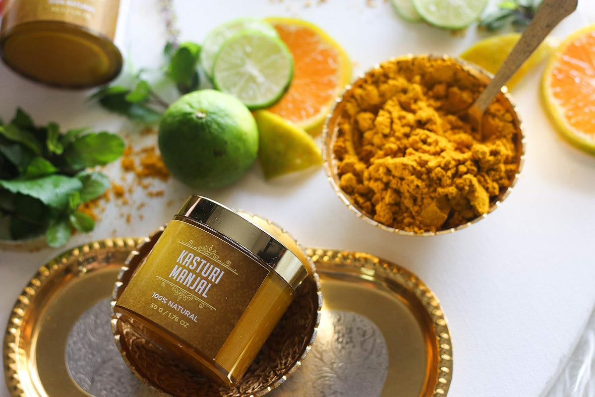 SHESHA AYURVEDA Natural Kasturi Manjal/Wild Turmeric Powder for Skin FOR NATURALLY GLOWING SKIN A Traditional powder for a healthy complexion- 50 G) 50 g (Pack