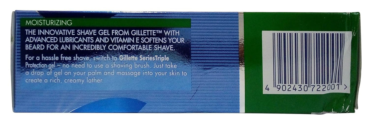 Gillette Shave Gel - Moisturizing With Vitamin E, 60g Carton