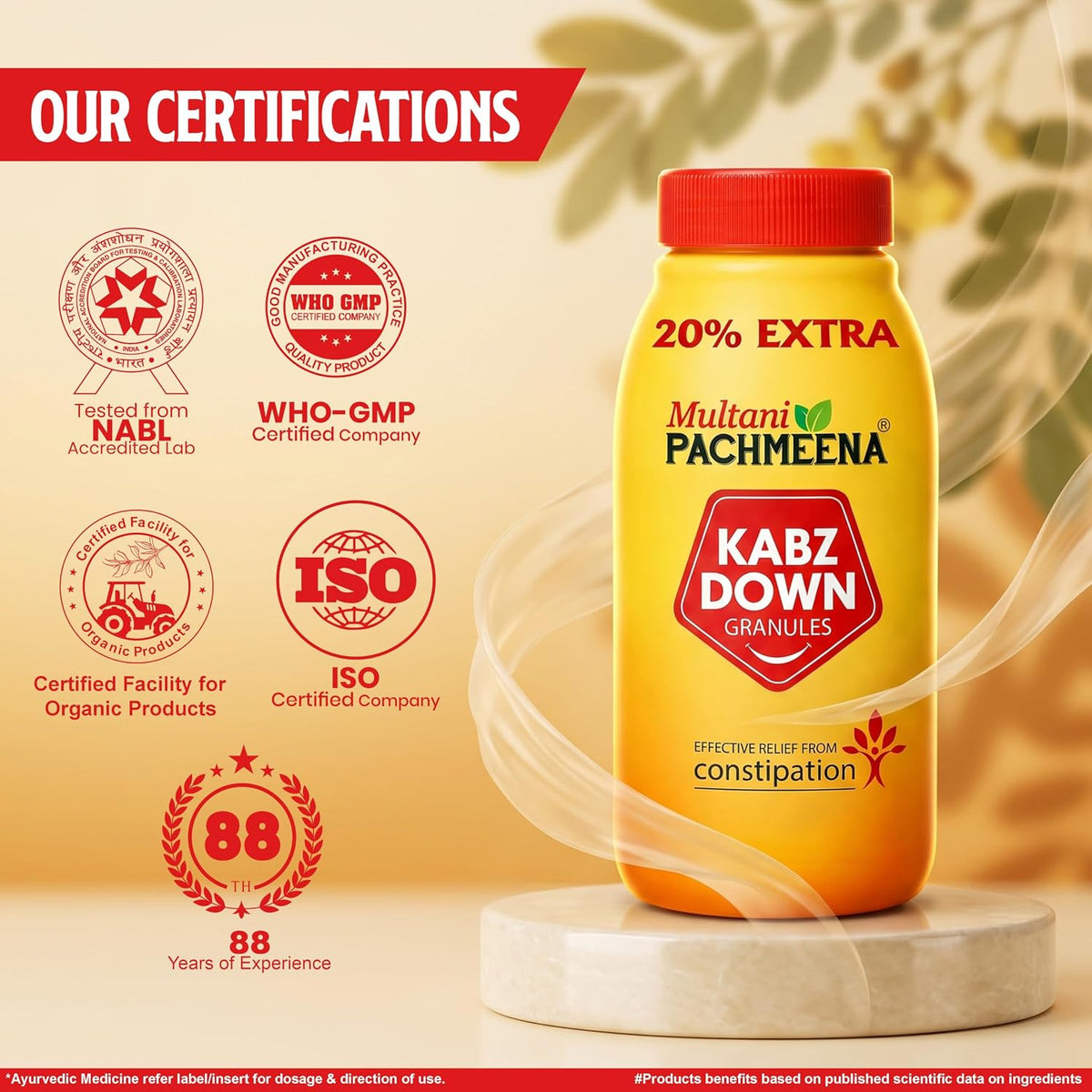 Multani Pachmeena Tonik Digestive Syrup |Ayurvedic Products For Better Digestion | Relief From Gas, Bloating, Abdominal Discomfort | Improves Appetite 100% Natu