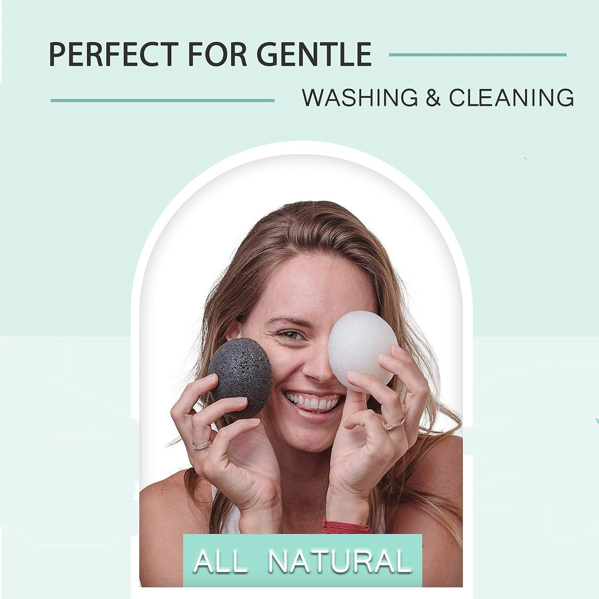 Konjac Sponge - Activated Charcoal - Facial Sponge