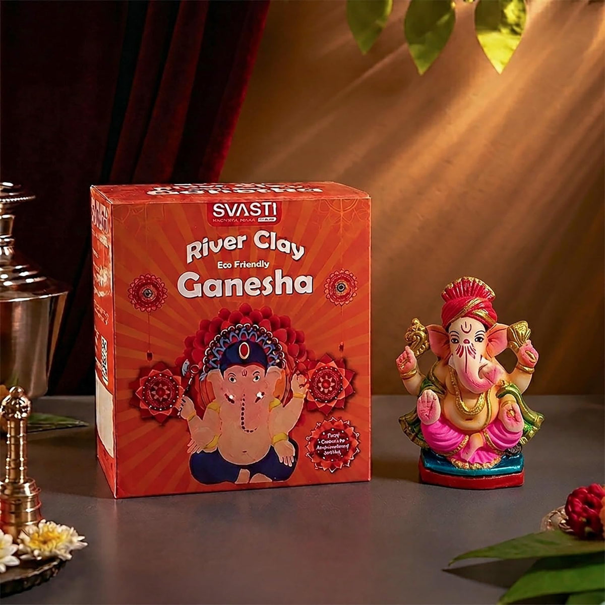 RAJWADI Ganesha Idol 4" Colour