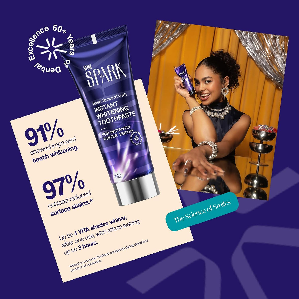 STIM Spark Instant Whitening Toothpaste | Instantly Whiter Looking Teeth
