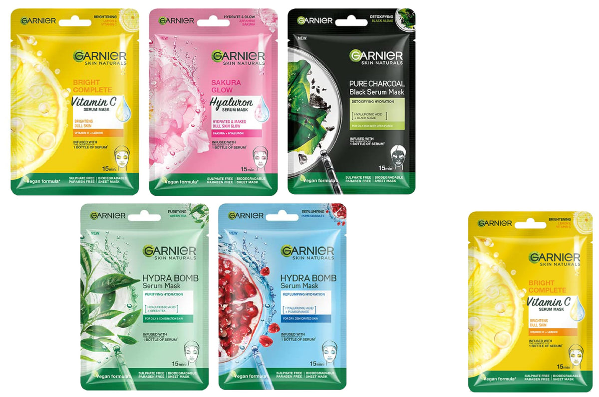 Garnier Skin Naturals & Garnier Skin Naturals,6 Count,Assorted