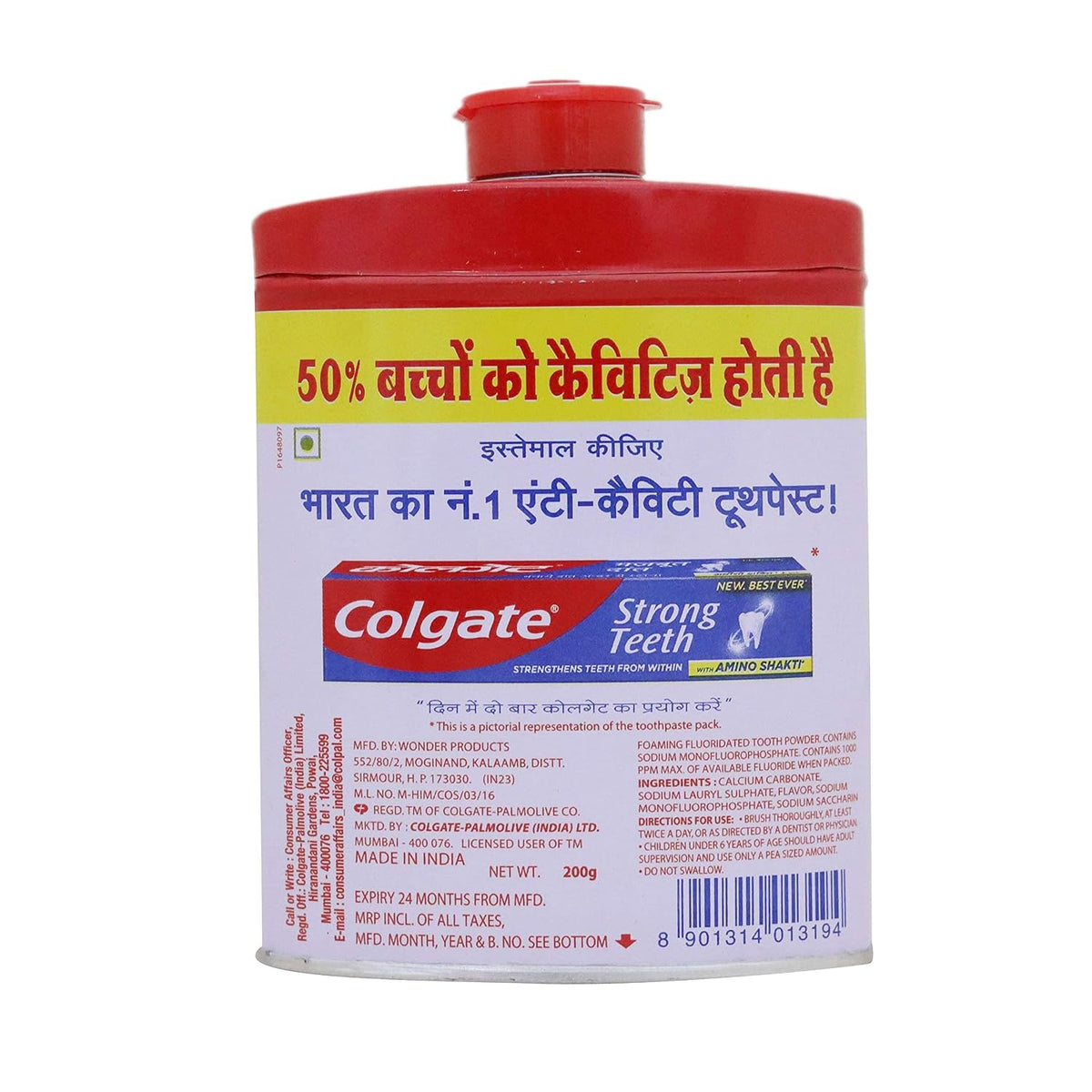 Colgate Cavity Protection Toothpowder - with Calcium and Minerals - 200 g 200 g (Pack of 1)