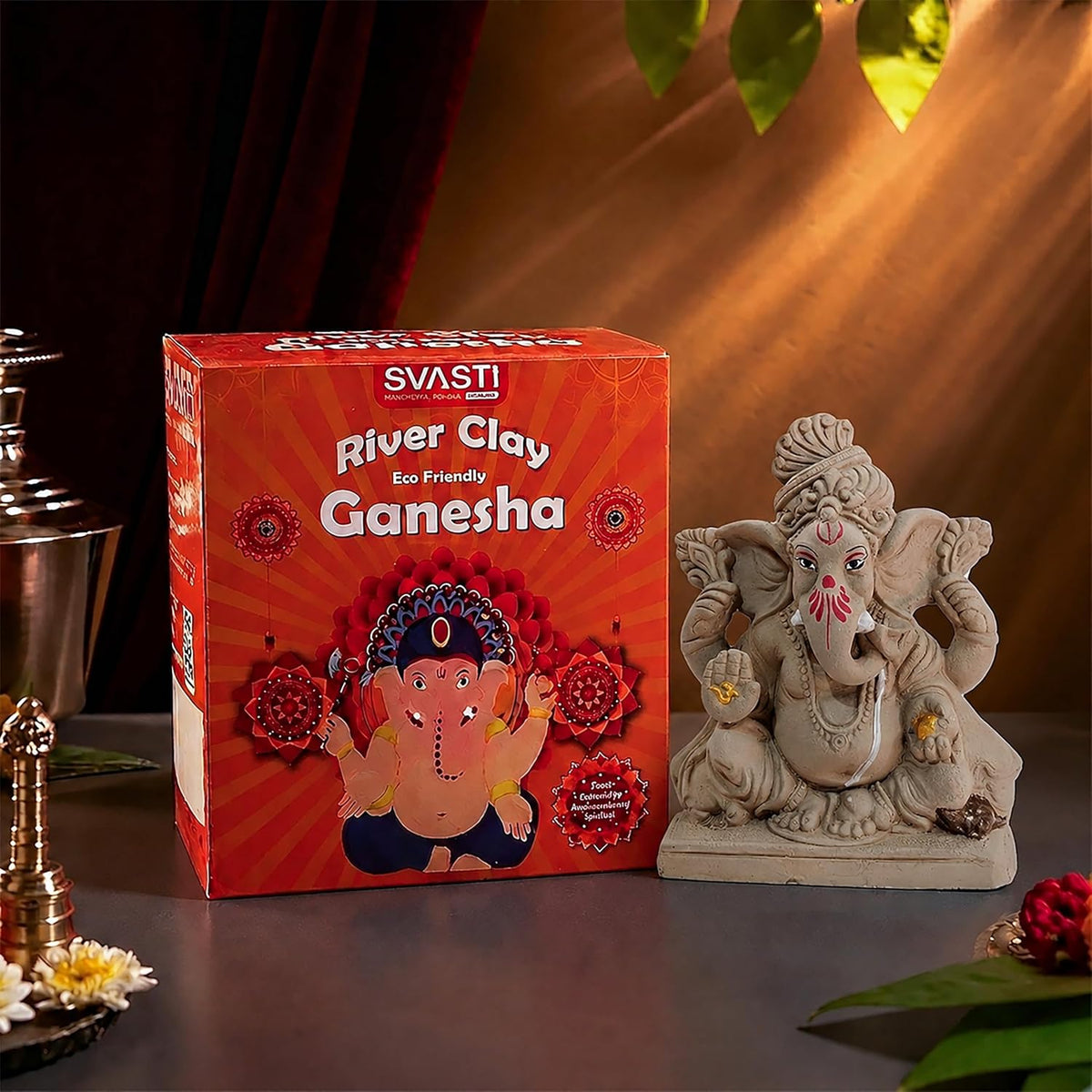 SWASTIK Ganesha 6" Plain