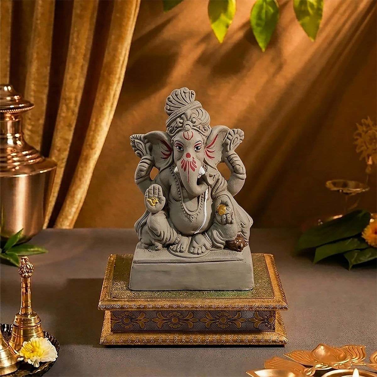 SWASTIK Ganesha 6" Plain