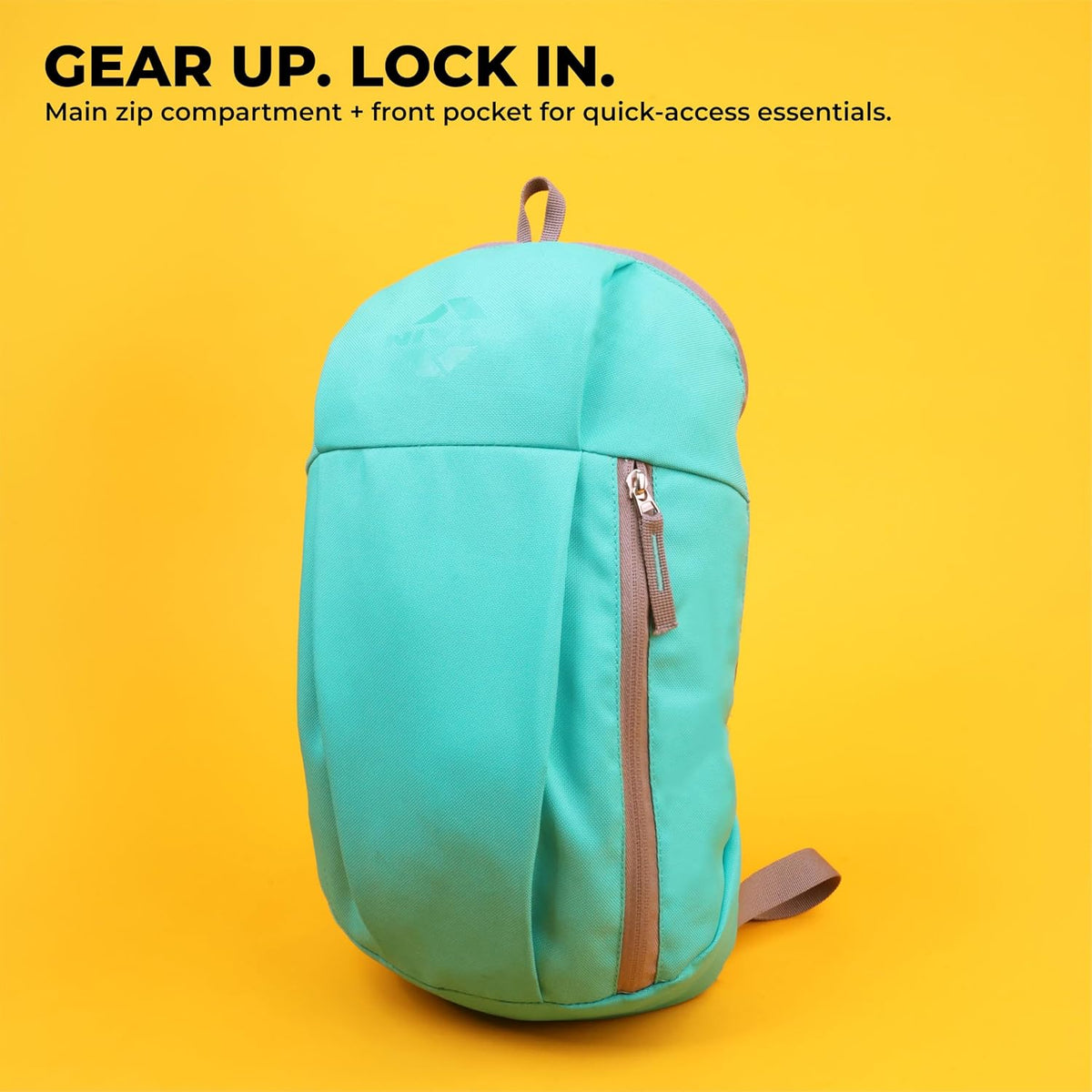 NIVIA Pulse 2.0 Backpack | Size: Medium | Colour: Green | for Men & Women | Single Zip Bag | Water-resistant bag with long-lasting durability | All types of occ