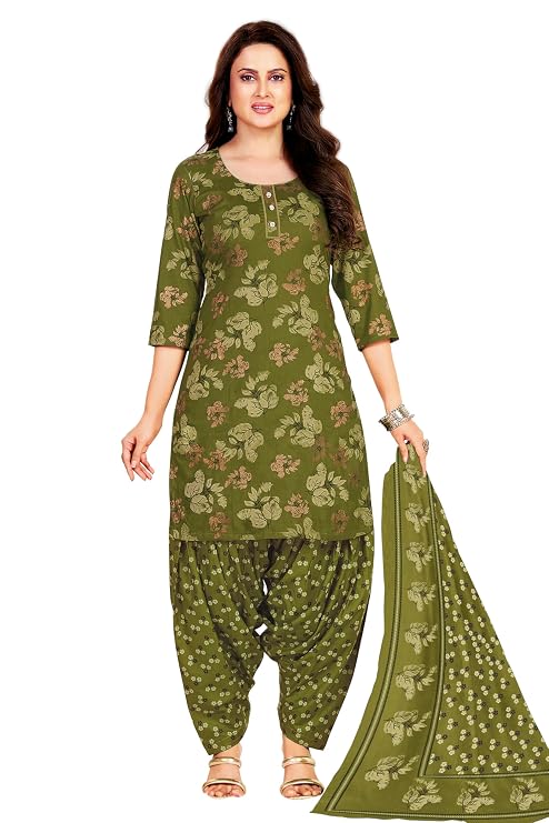 Miraan Cotton Printed Readymade Salwar Suit For Women (MIRAANSANRAN2368) L