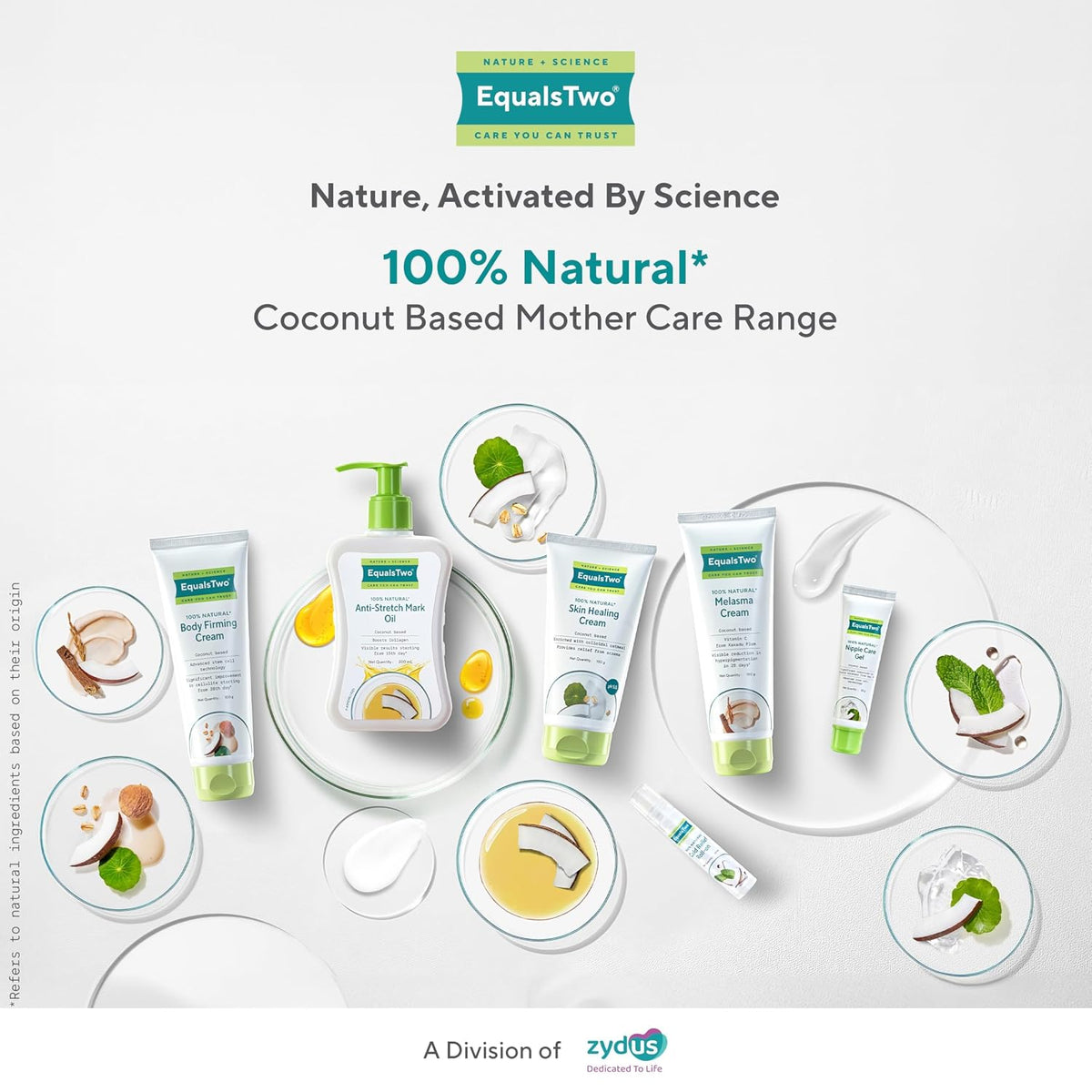 EQUALSTWO by Zydus Skin Healing Cream for Baby & Mom – 150gm | Eczema Relief, Rash & Dry Itchy Skin | pH 5.5 | Dermatologist-Tested | Gentle Moisturizer for Sen