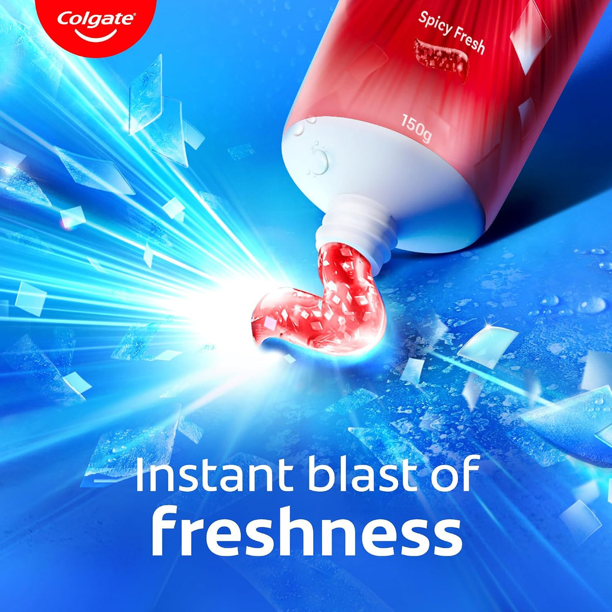 Colgate MaxFresh Toothpaste, Spicy Fresh Red Gel paste with Menthol for Super Fresh Breath, 600gm, Saver Pack