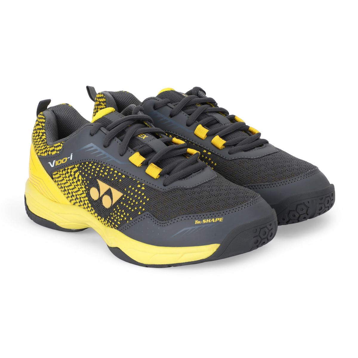 YONEX V100-i Badminton Shoes | Made in India | Ideal for Badminton,Squash,Table Tennis,Volleyball | Non-Marking Sole | TRU Cushion | Ergo Shape | Hexagrip | Ste