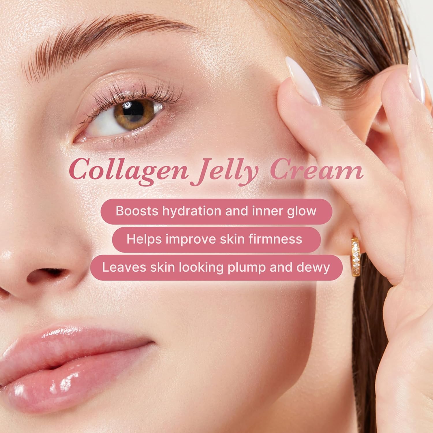 Medicube Collagen Jelly Cream- Niacinamide & Freeze-Dried Hydrolyzed Collagen - Boosts skin's barrier hydration and gives 24h Glow & Lifted Look - No artificial color, Korean skincare (3.71 fl.oz.)