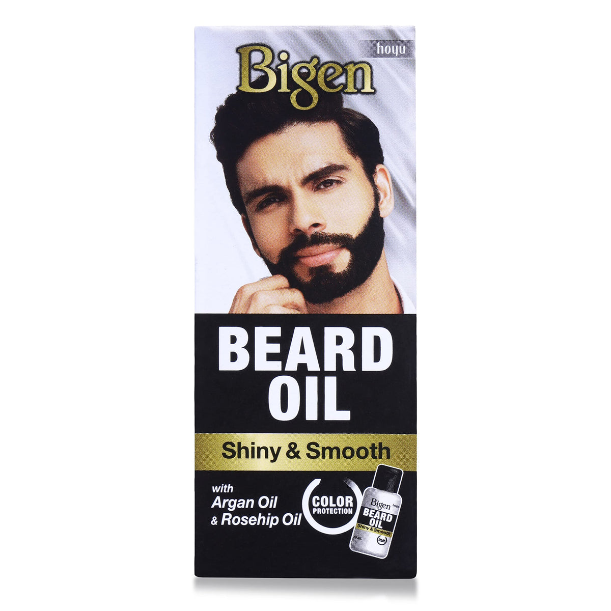 Bigen Beard Growth Oil For Men For Longer & Thicker Beard With Argan & Rose Hip Oil, Boosts Hair Growth, Shining, Protects Colour, 30ml