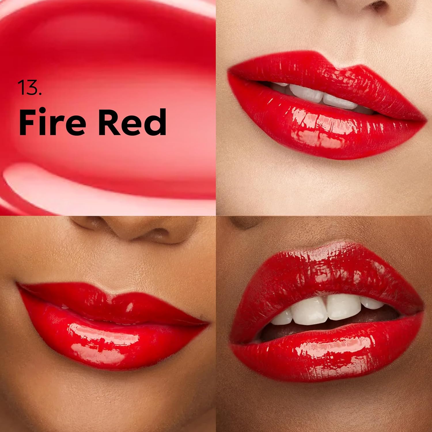 KIKO Milano 3D Hydra Lip Gloss – High Shine, Hydrating, Plumping, Non-Sticky, Moisturizing Lip Makeup Color:13 Fire Red