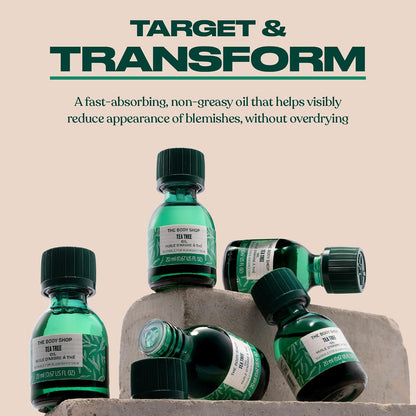 The Body Shop Tea Tree Oil – Purifying Vegan Facial Oil For Oily, Blemished Skin – 0.33 oz