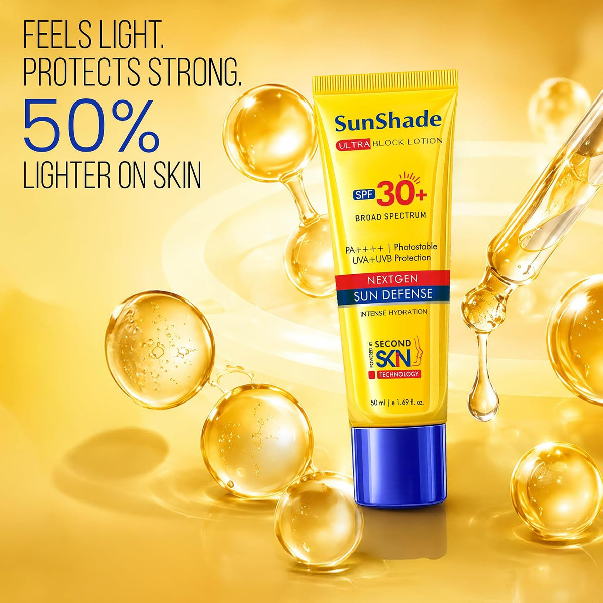 Sunshade Ultra Block Lotion SPF 30+ PA++++ In Vivo Tested | Body Sunscreen with Broad Spectrum UVA & UVB Protection | Advanced Filters for Pollution & Tanning |