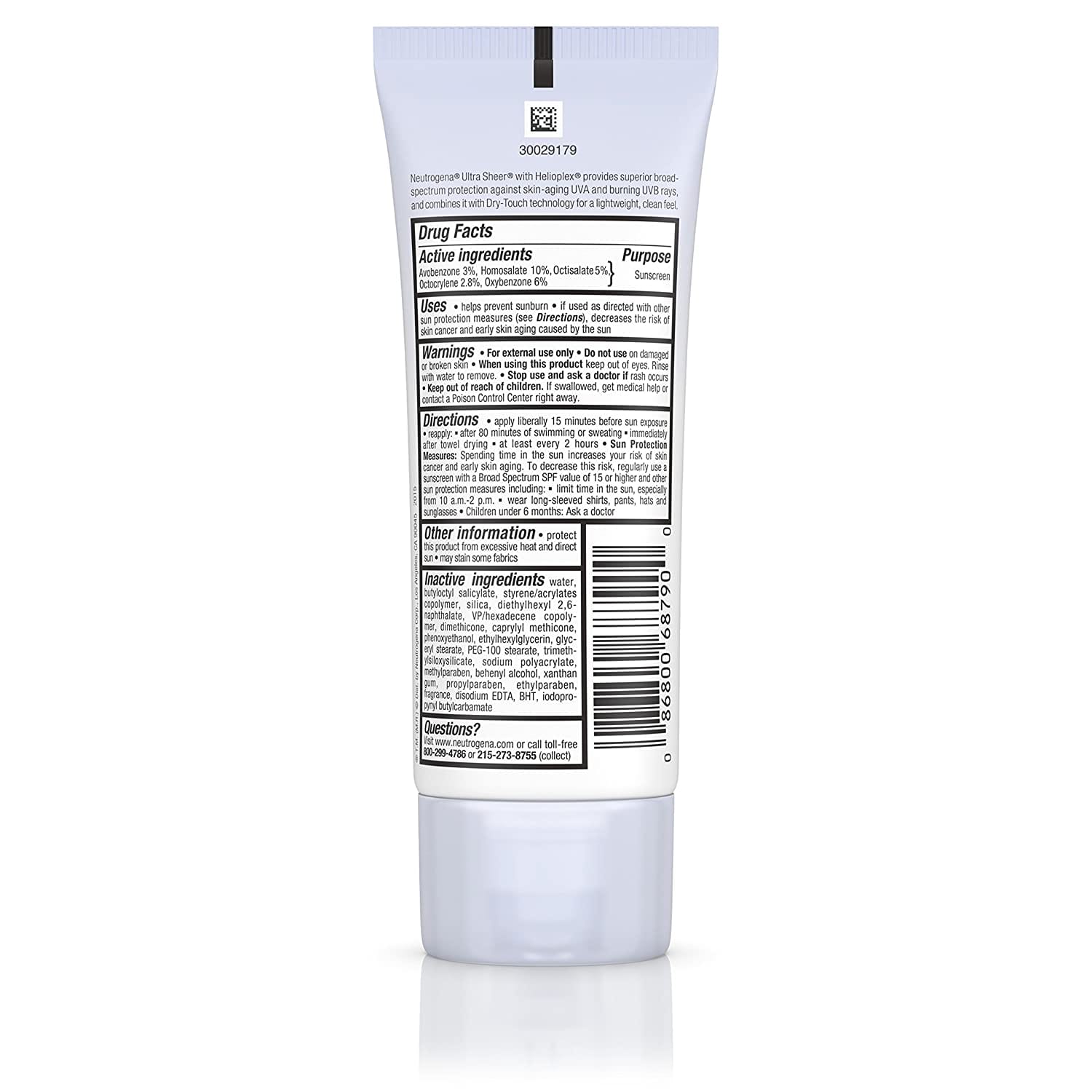 Neutrogena - Ultra Sheer Dry-Touch Sunscreen, Broad Spectrum Spf 55 (88mL)