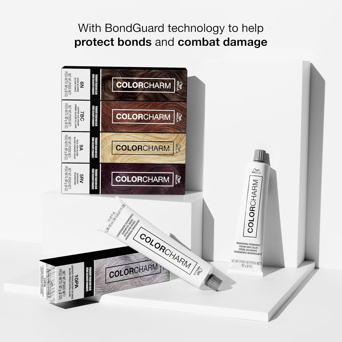 COLORCHARM Permanent Cream Hair Dye | Brown Hair Color | 100% Gray Coverage 5N Light Brown