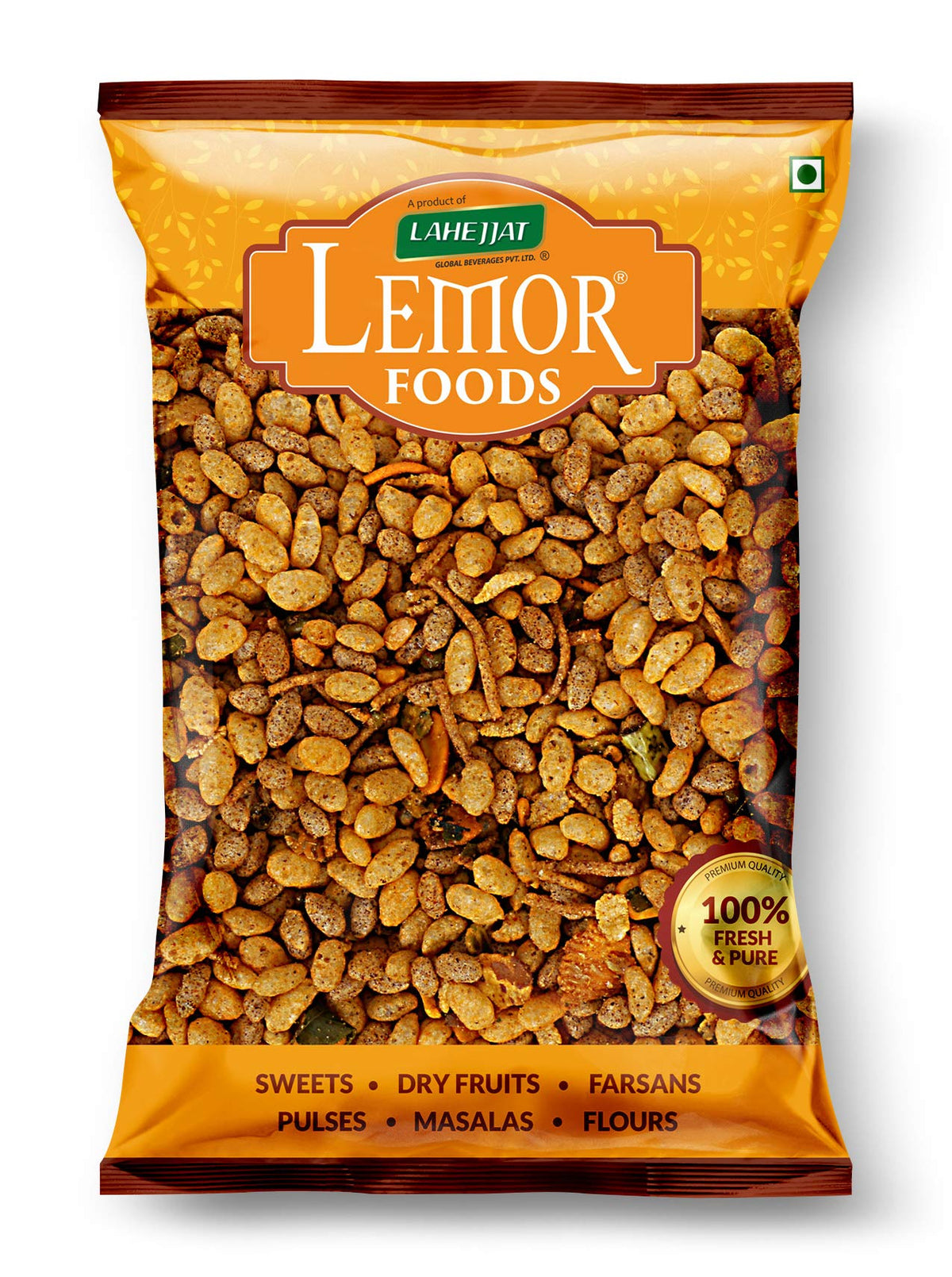 Lemor Roasted Kolkata Jal Mudi (400 g, 2 Packs of 200 gms) | Namkeen Snacks for foodie Indians | Roasted Healthy Munchies