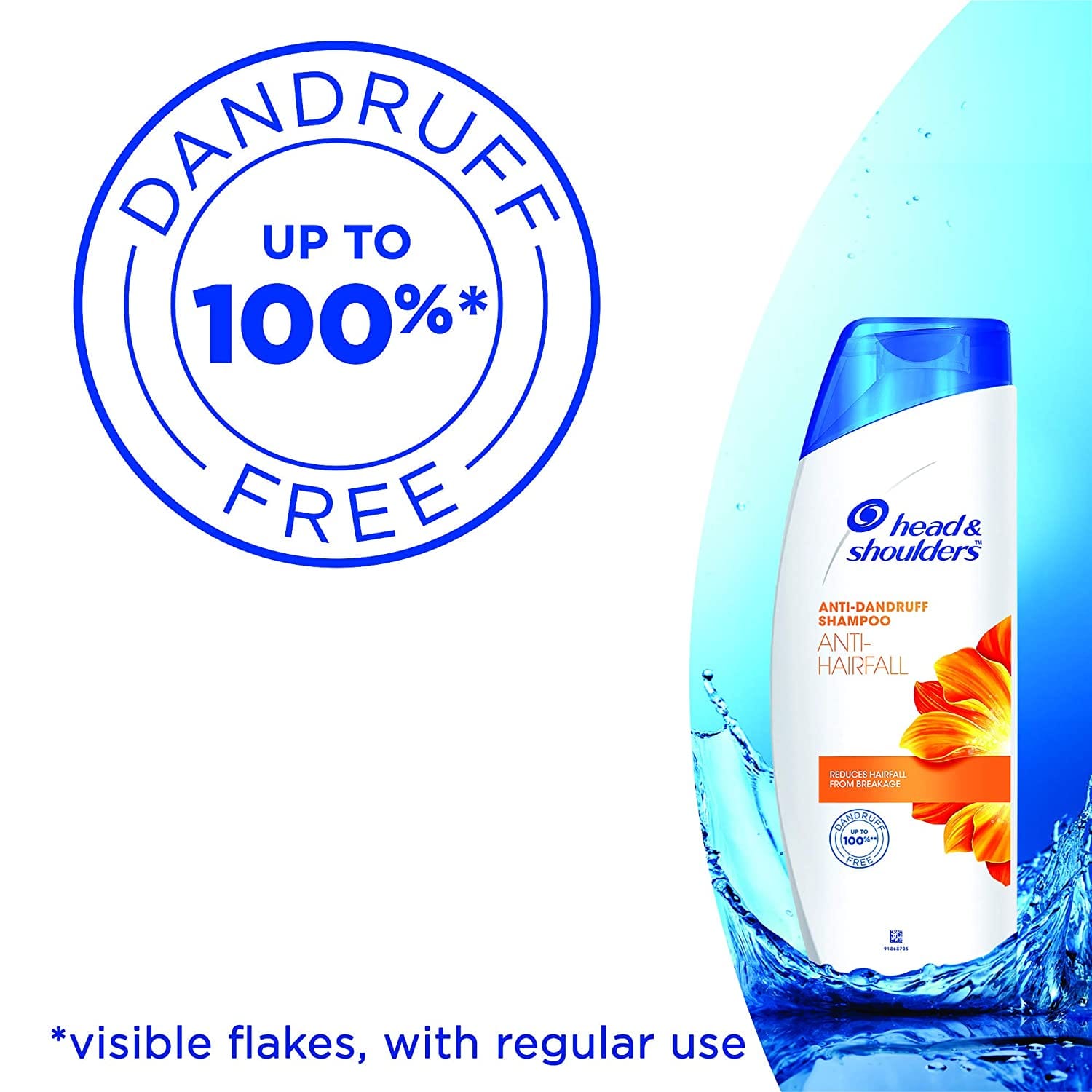 Head & Shoulders - Anti Dandruff Shampoo, Anti Hairfall (340mL)