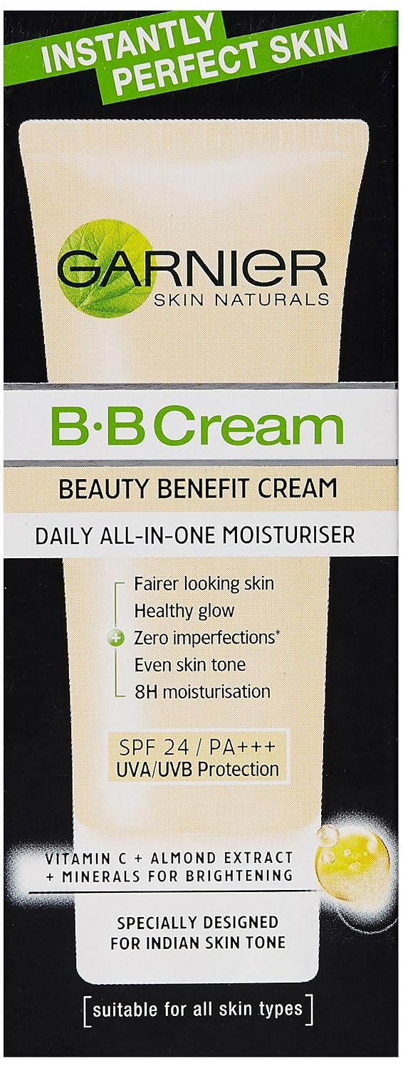 Garnier Bb Glossy Light Coverage Cream For Sensitive Skin, 18G, Pack Of 1