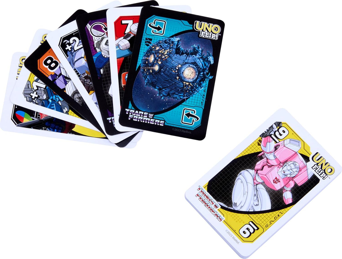 Mattel Games UNO Flip! Transformers Classic