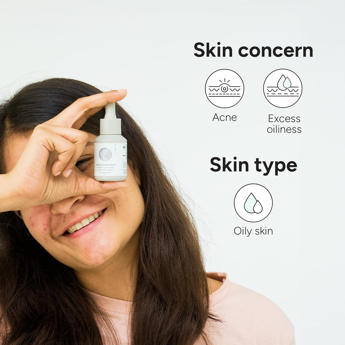 Gabit 5% Azelaic Acid Face Serum For Acne,Blackheads,Open Pores & Spots|Salicylic (1%),Hyaluronic,Green Tea,Prebiotic,Probiotic|For Oily,Acne Prone Skin|Oil & F