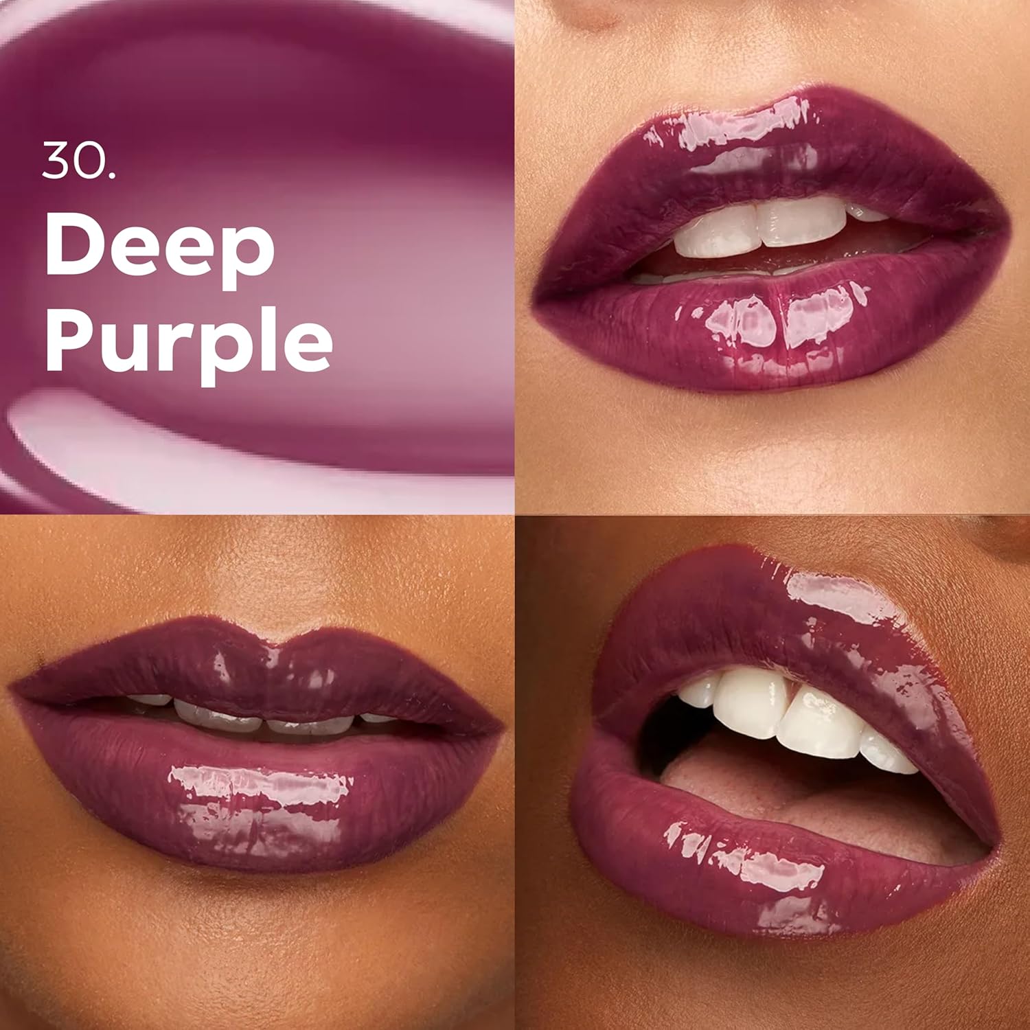 KIKO Milano 3D Hydra Lip Gloss – High Shine, Hydrating, Plumping, Non-Sticky, Moisturizing Lip Makeup Color:30 Deep Purple