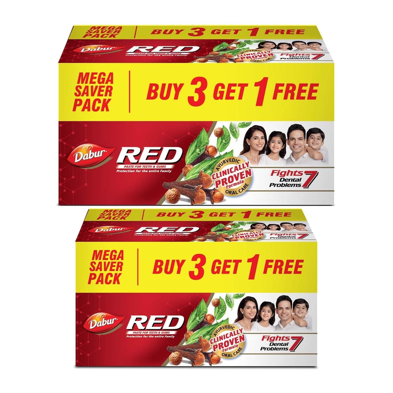 Dabur Red Toothpaste - 1600g (800gx2) | Fluoride Free| Helps In Bad Breath Treatment, Cavity Protection, Plaque Removal | For Whole Mouth Health | Power Of...