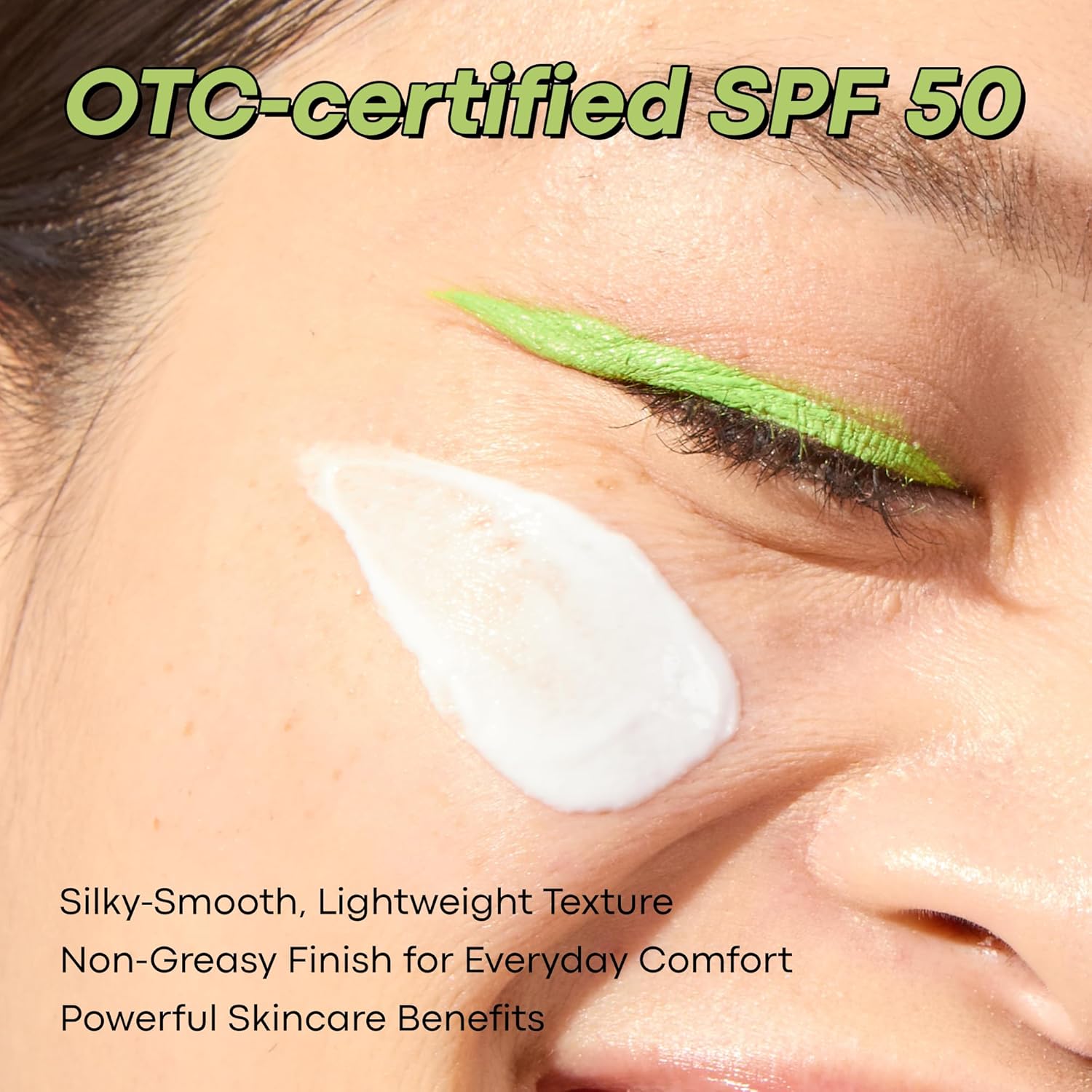 TONYMOLY Green Tea Korean Sunscreen SPF 50+ PA++++ — No White Cast, Lightweight Face Sunscreen for All Skin Tones, Hydrating with Niacinamide, Panthenol & Hyaluronic Acid, 1.69 fl oz