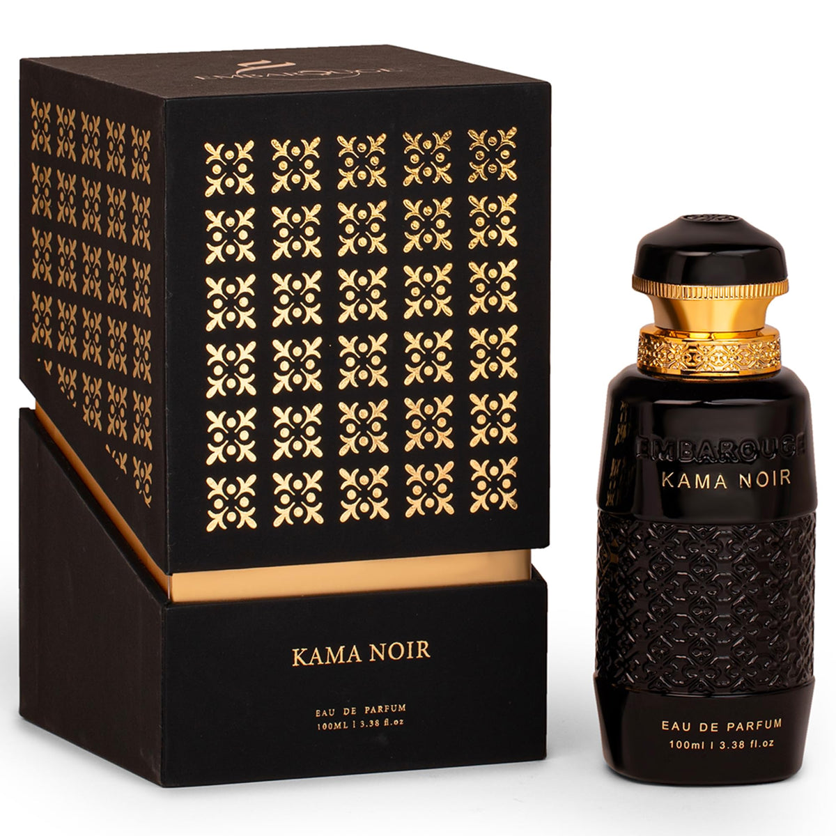 Embarouge Kama Noir Luxury Gourmand Perfume for | Man Crafted In Dubai | Cinnamon, Apple & Vanilla Notes | Middle Eastern Fragrance- 100ml
