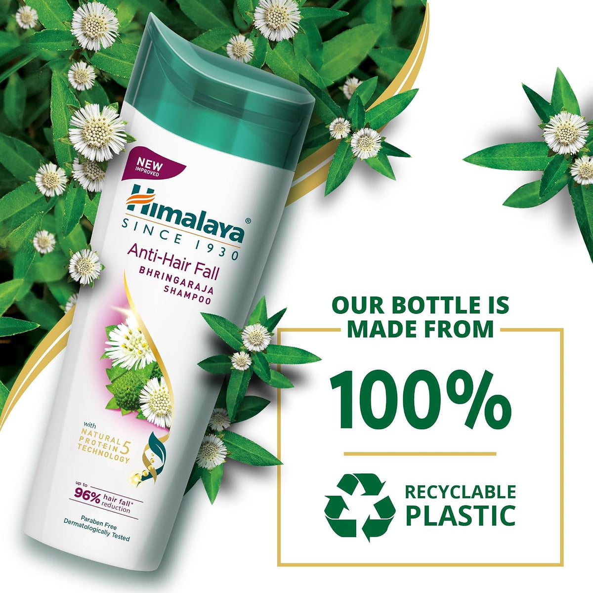 Himalaya Anti-Hair Fall Bhringaraja Shampoo, Reduces Hair Fall, Makes Hair Healthy, With Bhringaraja & Palasha,for men and women, 340ml Anti Hair Fall Shampoo 3