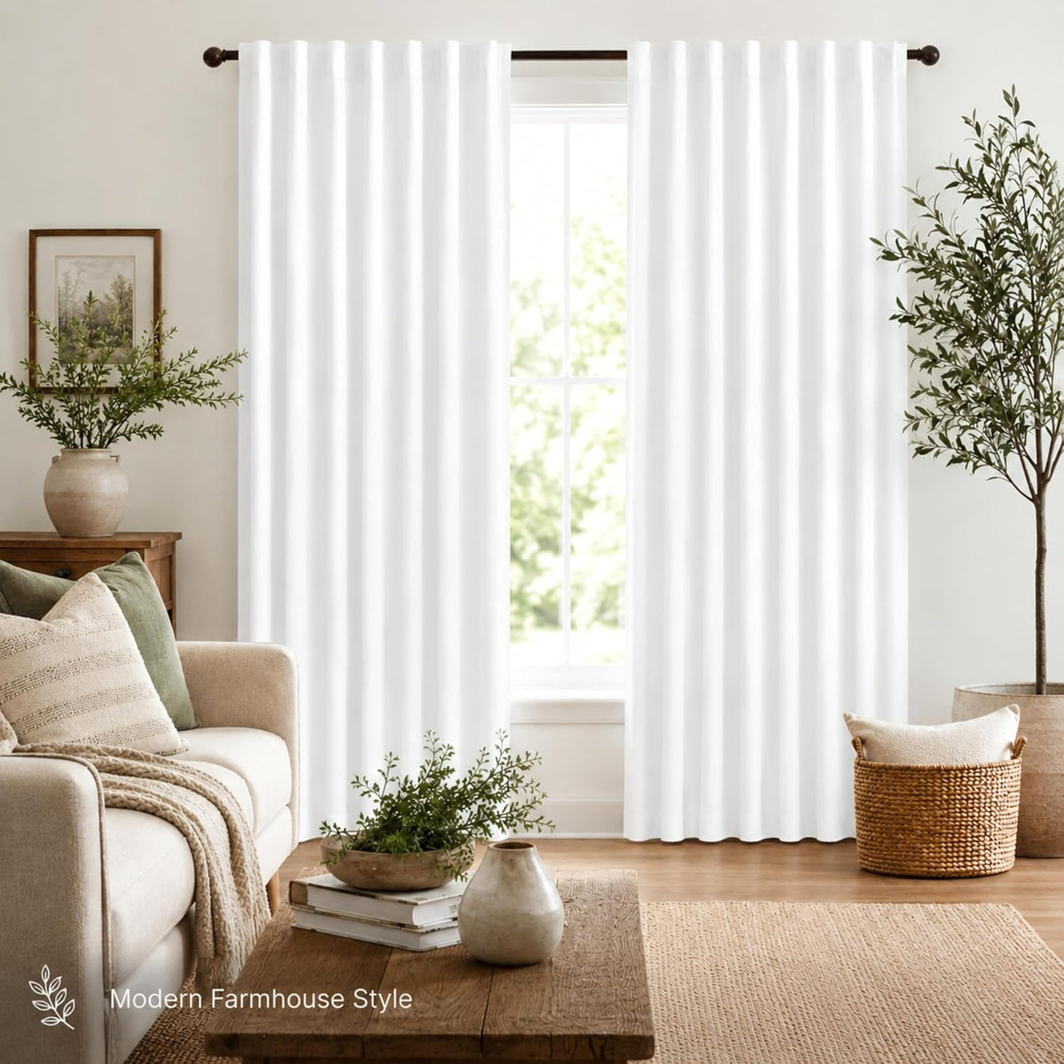 Farmhouse Curtains 50x84 inch White Textured Slub,Bathroom Curtains,Bathroom Window Curtains,84inch Curtain,Cotton Curtains,tab top Curtains,White Cotton Curtai