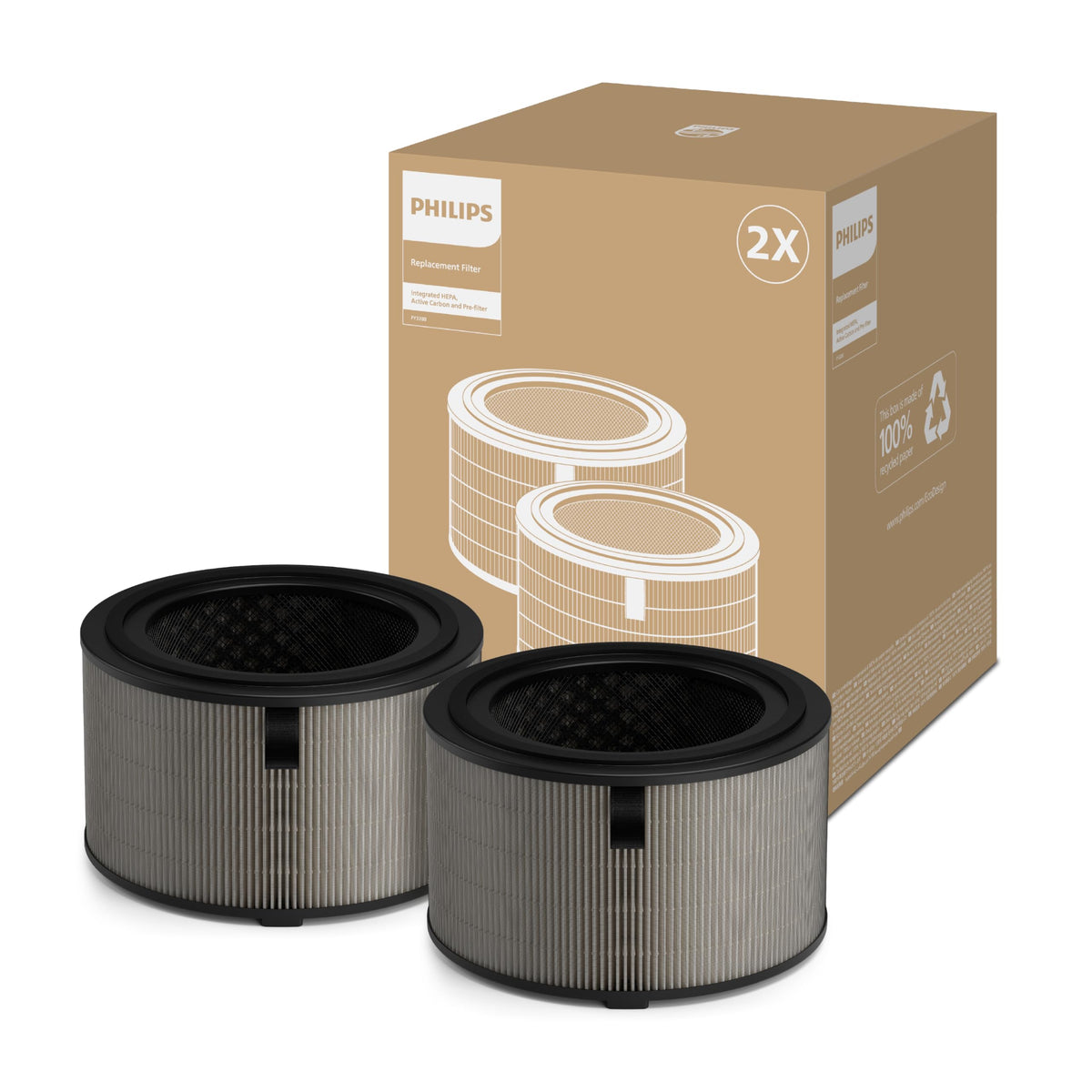 FY3200 (HEPA+AC Filter) for Philips Air purifier models AC3220 & AC3221