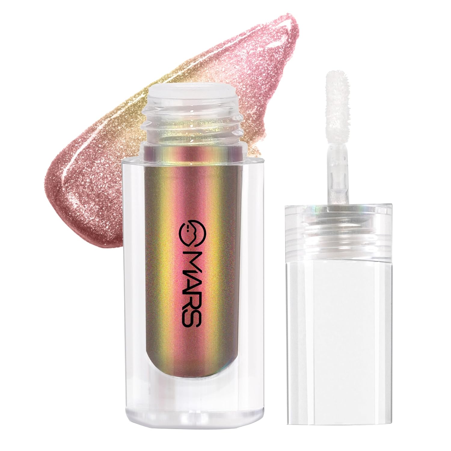 MARS Northern Lights Liquid Eyeshadow With Dual-Tone Chrome Effect | Liquid Shimmer | One Swipe Pigmentation | Smudge Proof | Light Weight Formula (1.8ml) (05-Greenlandic Gleam)