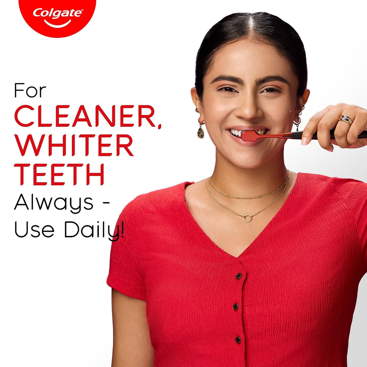 Colgate Visible White Teeth Whitening Toothpaste, Protects Enamel, Removes Stains, With Whitening Accelerators, 480g, 120g X 4 100 g (Pack of 4)