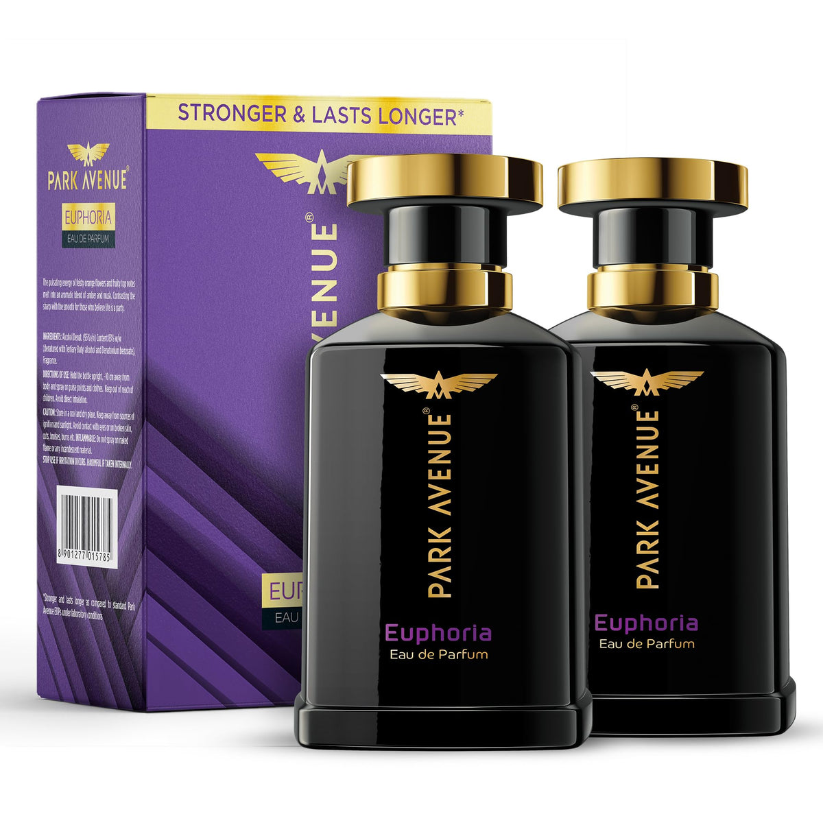 Park Avenue Euphoria, Eau De Parfum Men, 100ml | Long Lasting Perfume for Men | Premium Luxury Fragrance Scent | Aromatic Blend of Amber & Musk | Suitable for E