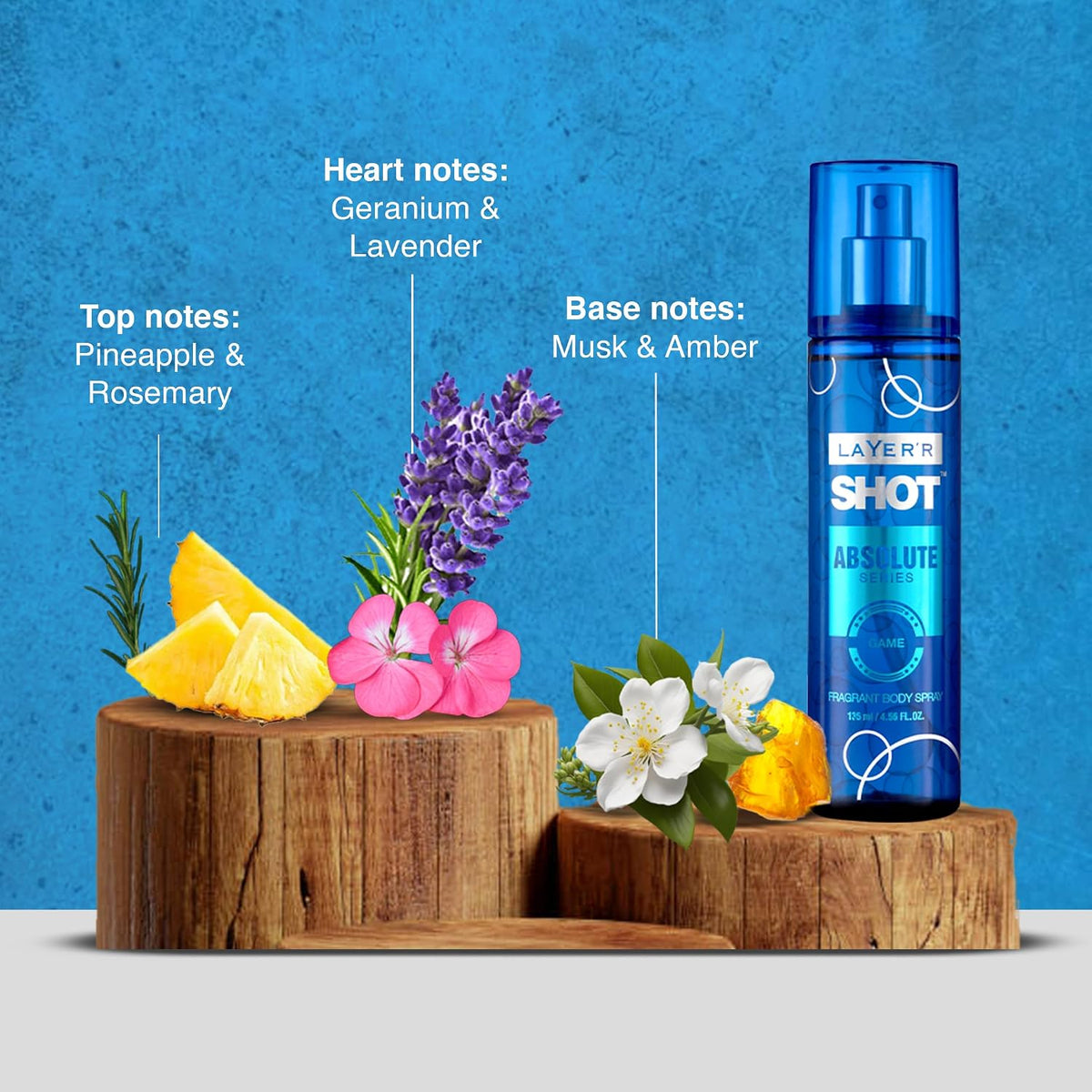 Layer'r SHOT Absolute Game Deodorant Body Spray for Men 135ml