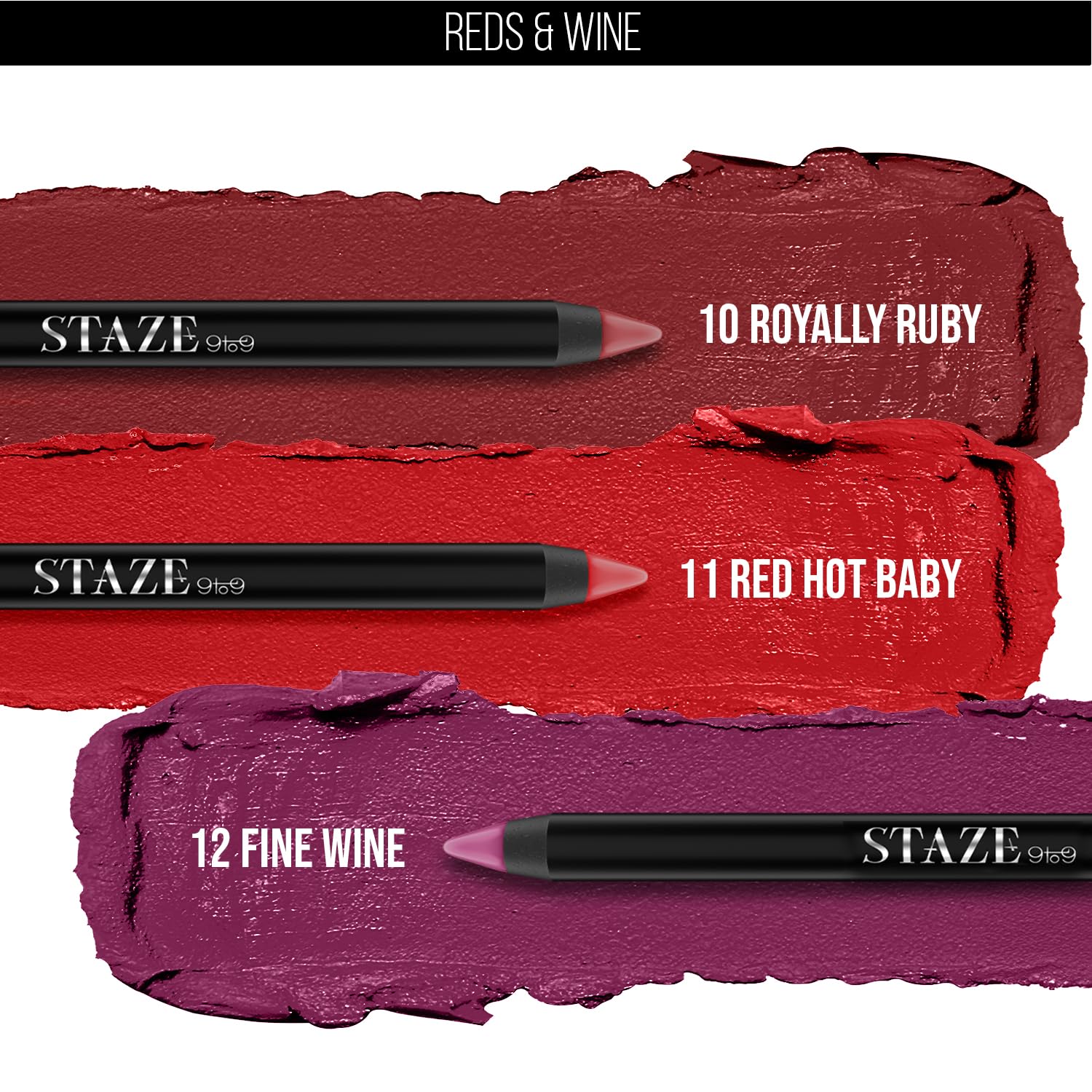 Staze Pout On Lip Crayon Lipstick High Pigment Matte Finish Long-Lasting & Waterproof With Vitamin E & Jojoba Oil Smudgeproof Sharpenable Lip Crayon 01 Nude Whisper 3.5g