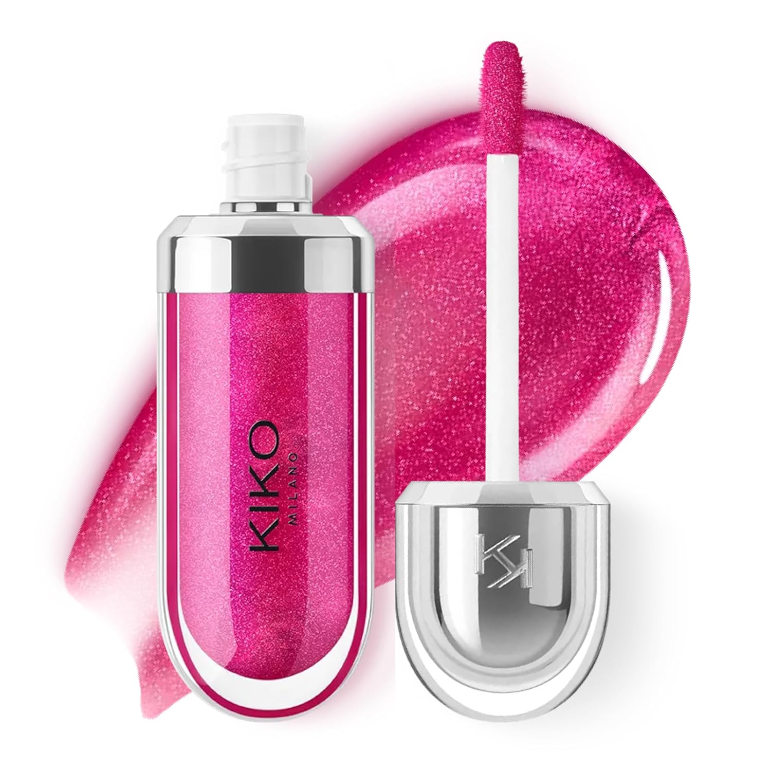 KIKO Milano 3D Hydra Lip Gloss – High Shine, Hydrating, Plumping, Non-Sticky, Moisturizing Lip Makeup Color:23 Magenta