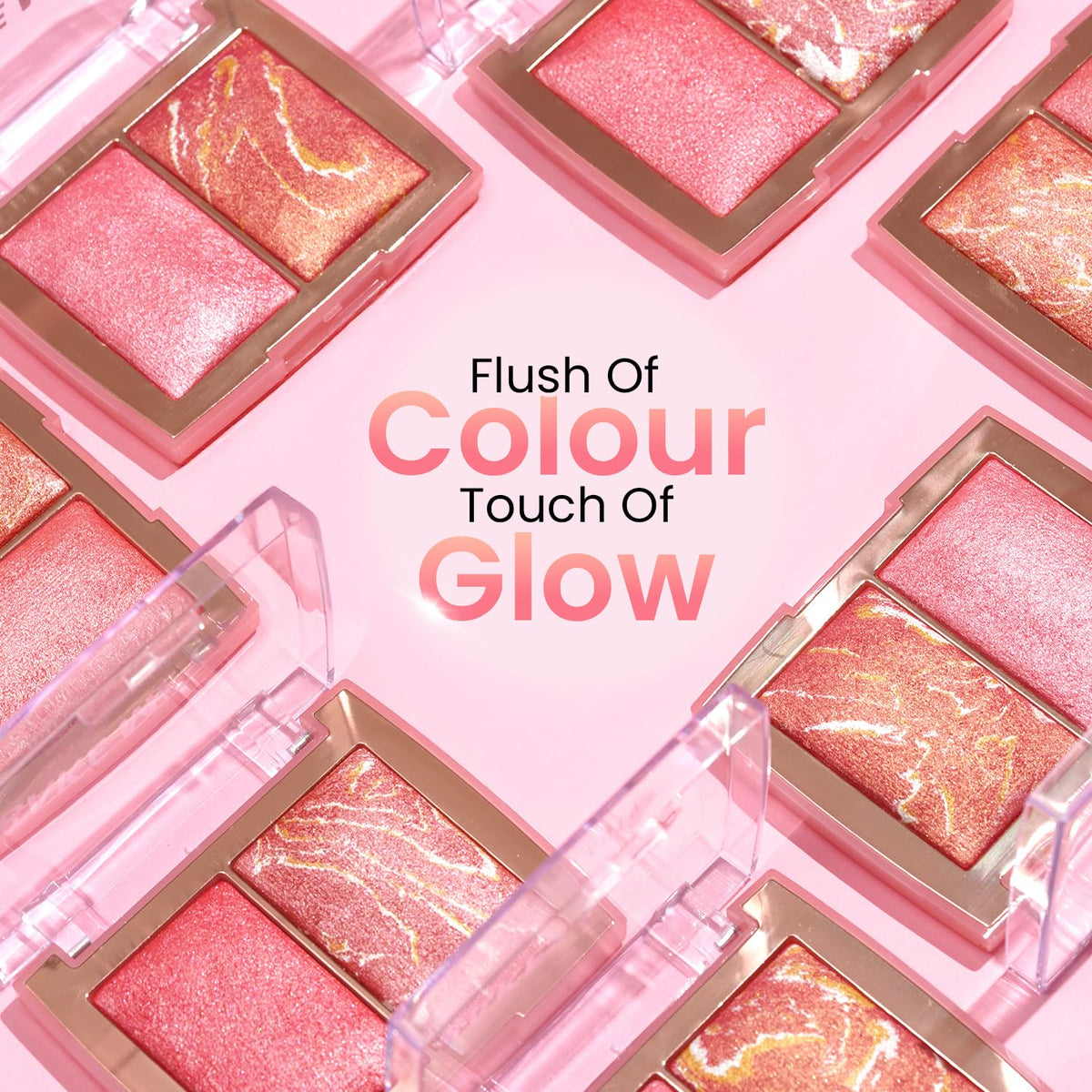 Swiss Beauty Bake Me Up Blush & Highlighter | 2-In-1 Baked Formula | Highly Pigmented | Long-Lasting | 3 Shades | Shade- Coral Glaze, 12g Coral Glaze 12 g (Pack