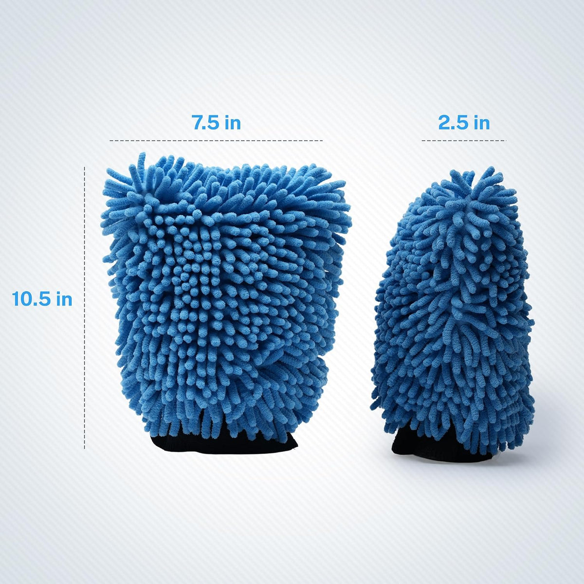 S.M. Arnold 2-Pack Ultra-Soft Microfiber Chenille Wash Mitts, High Absorbency, Ideal for Car Detailing & Home Cleaning, Scratch-Free, Durable, Reusable - Perfec