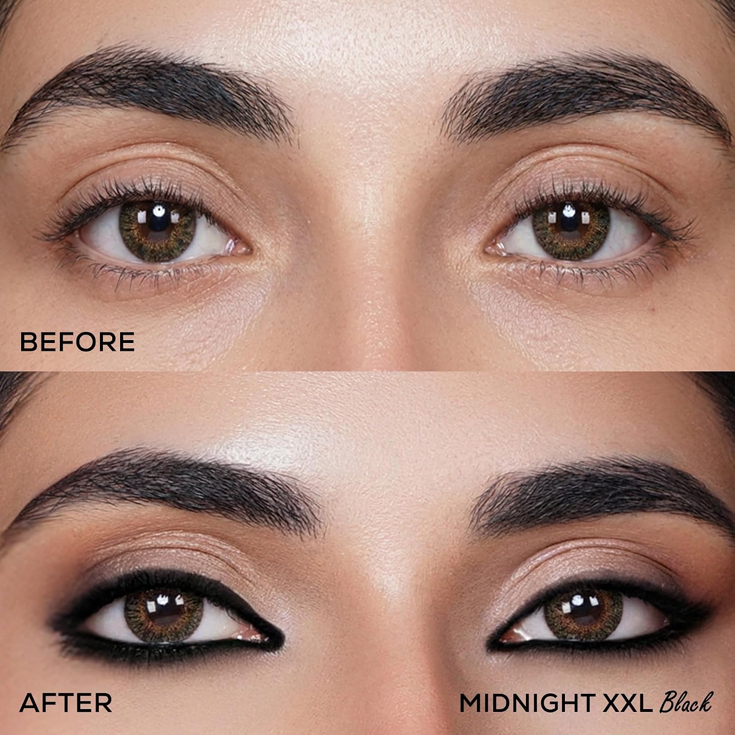 RENEE Midnight XXL Kajal | Black Kohl Pencil with Built-in Sharpener | Waterproof, Smudge-proof, 24Hr Long-Lasting | Ultra-Rich Pigment, Smooth Glide | 1.5g