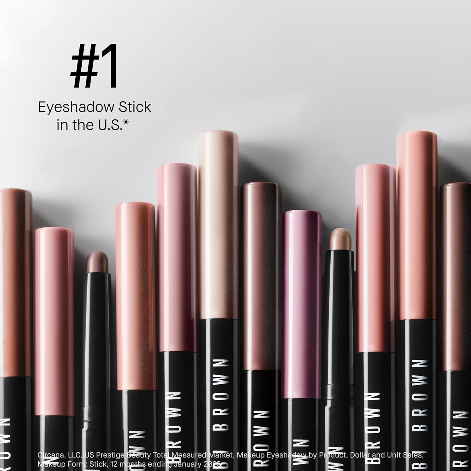 Bobbi Brown Long-Wear Cream Shadow Stick | 24-Hour Eyeshadow Stick | High-Pigment, Buildable Shades with Three Finishes Color:01 Bone (A pale yellow, matte)  Configuration:Standard Size - 0.05 Ounce
