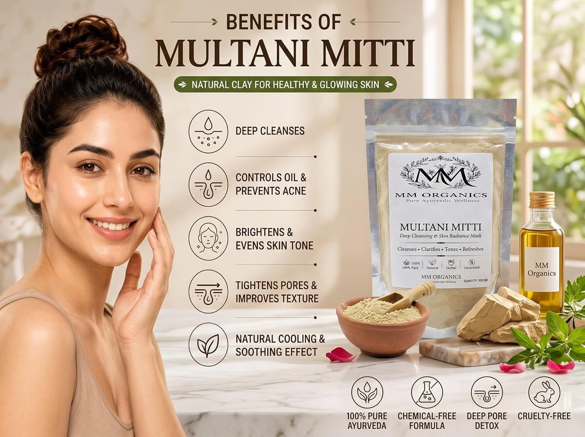 Multani Mitti Raw 1 kg Deep Cleansing Face Mask
