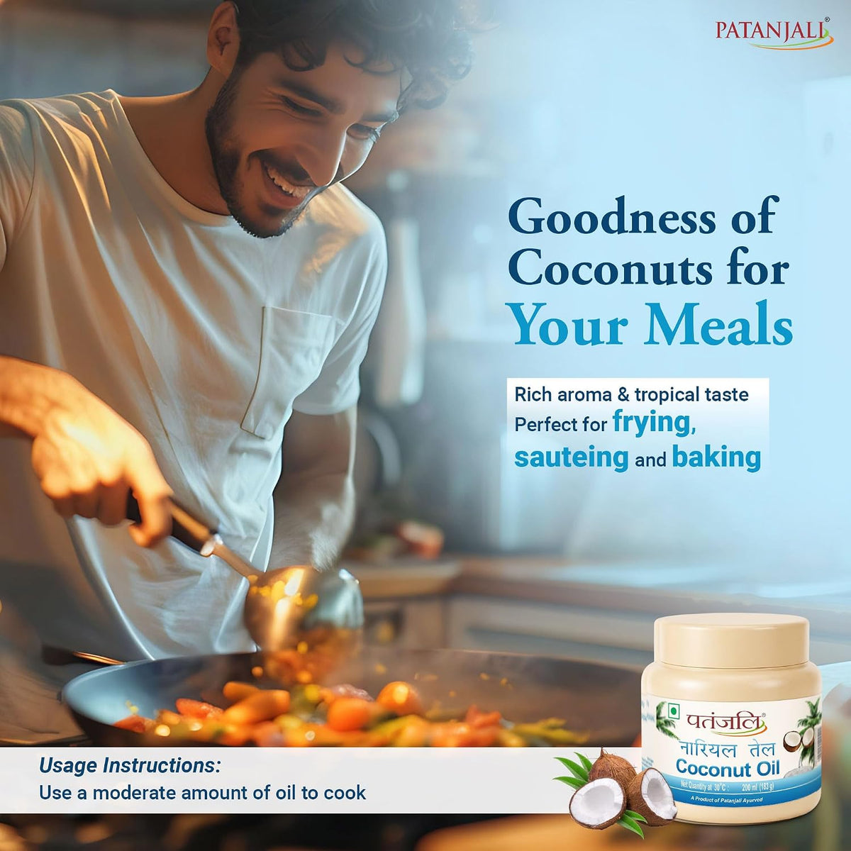 Patanjali Coconut Oil Jar - 200ml